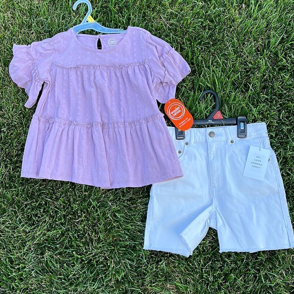 Girls medium matching clothing set